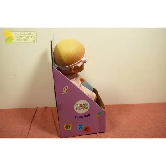 Gigglescape 14" Girl Baby Doll - Blonde Hair + Blue Eyes - Picture 7 of 10